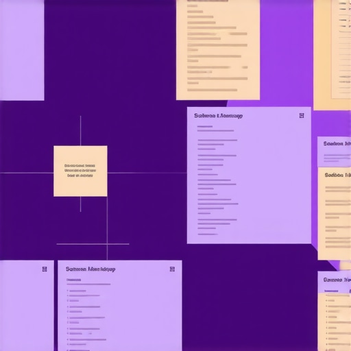Diagram illustrating complex schema markup layers and relationships