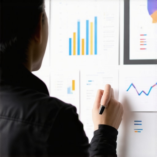 Digital marketer reviewing schema implementation and content analytics.