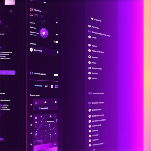 A modern digital dashboard illustrating schema markup and trust indicators