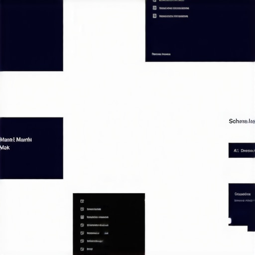 Futuristic web interface illustrating personalized schema markup with AI technology.