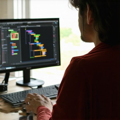 Web designer coding schema markup for SEO and trust