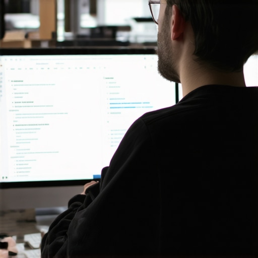 Web developer applying schema markup on a website for SEO and trust building