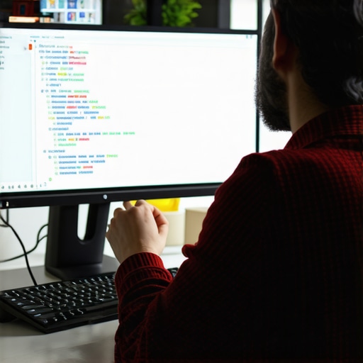 Web developer adding schema markup to a website for SEO and trust enhancement