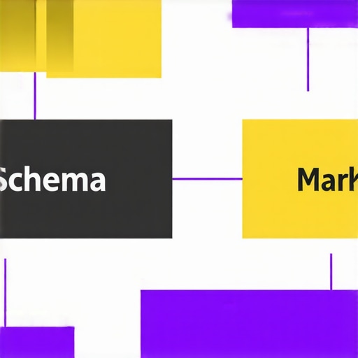 Diagram illustrating schema markup integration in website structure for SEO and trust enhancement