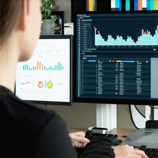 Analyzing Schema Data for Trust Building Person reviewing schema markup insights on a computer
