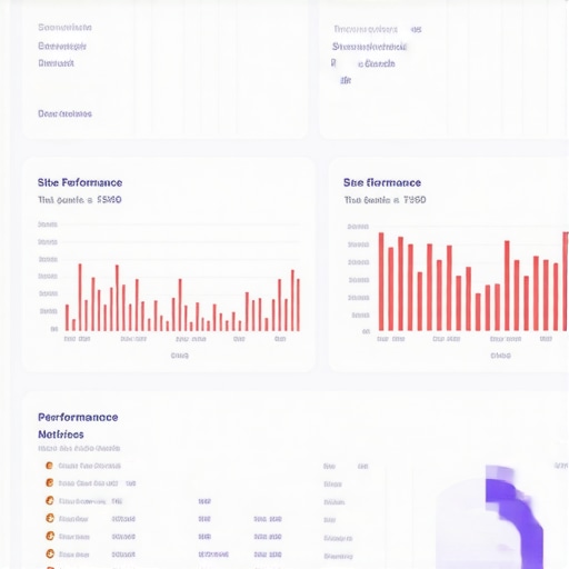 Screenshot showing site performance and keyword data in Google Search Console.