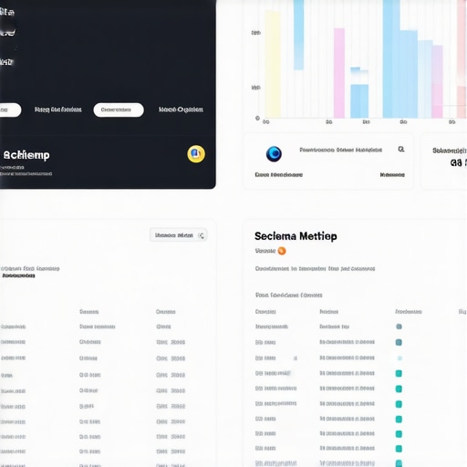 Web Maintenance Dashboard Review A comprehensive SEO dashboard display with charts and schema insights