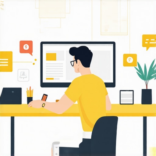 Web designer working on website responsiveness, security, and speed