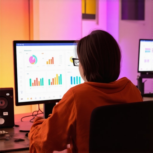 Close-up of a developer reviewing website analytics and schema validation results