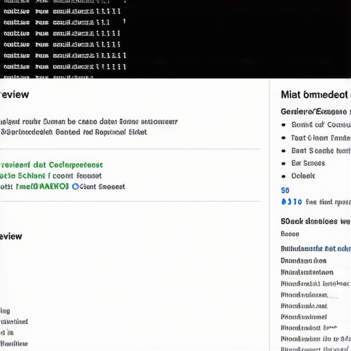 Website review section with schema markup code highlighted.