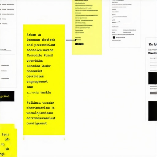 Diagram showing schema markup integration in a website design