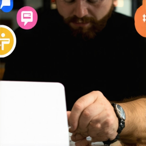 Business owner reviewing reviews, schema data, and citations on a laptop for improved trust.