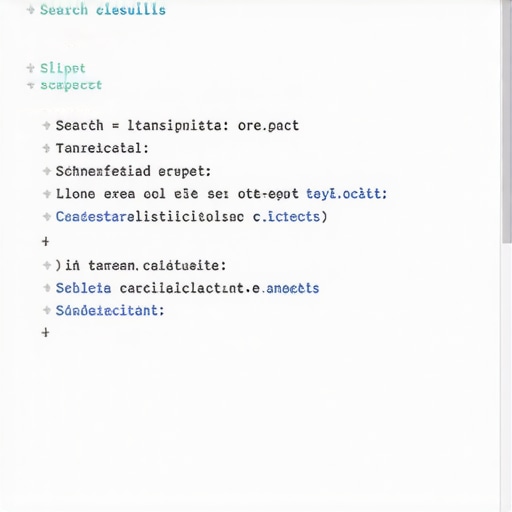 Developer editing schema markup code with example of enhanced search result snippets