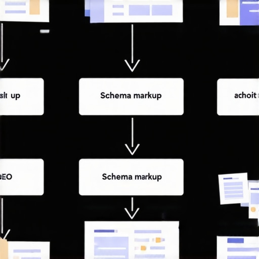 Flowchart illustrating steps to audit, identify, and fix schema markup issues on a website.