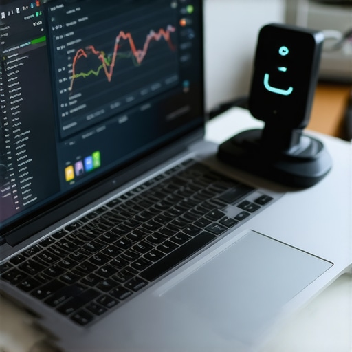 Desk with laptops and tools for website performance, security, and schema validation.